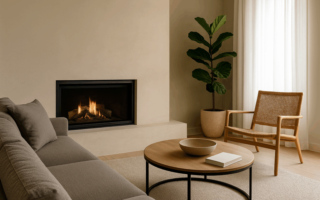 Sala d’estar moderna i elegant que simbolitza una inversió immobiliària amb èxit i garanties.